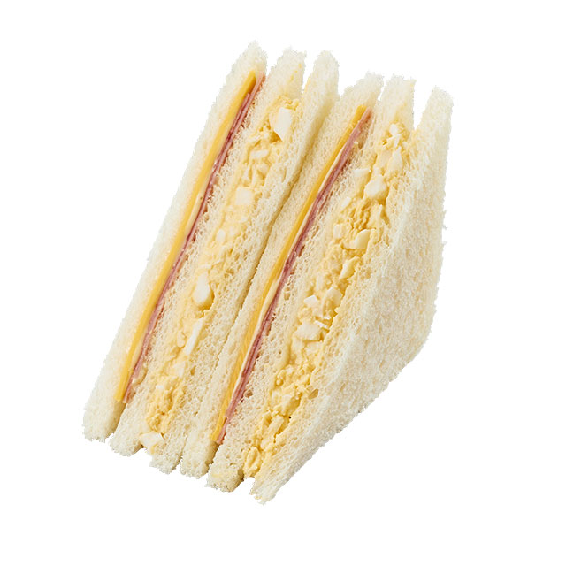 ハムチーズたまごサンド