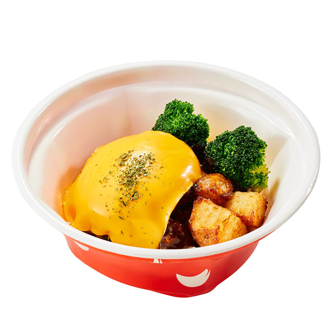 とろけるチーズハンバーグ丼